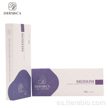 Dermeca 1ml Relleno de labios de ácido hialurónico reticulado